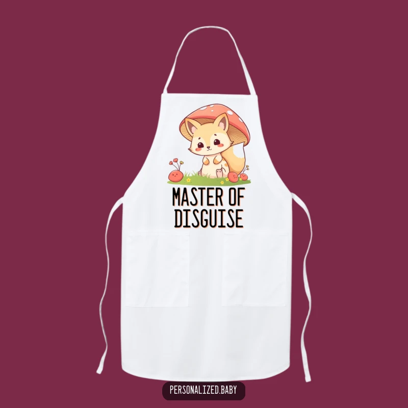 Funny Fox Kit Mushroom Apron: Cook with Woodland Mischief, Perfect Funny Gift!