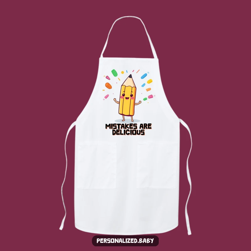 Funny Pencil Juggling Eraser Marks Apron: Cook, Create, and Juggle with Style