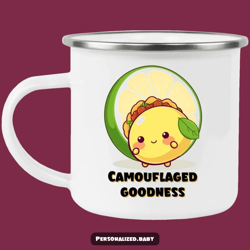 Funny Shy Taco Camping Mug: Sip Your Adventure with This Hilarious Taco Companion