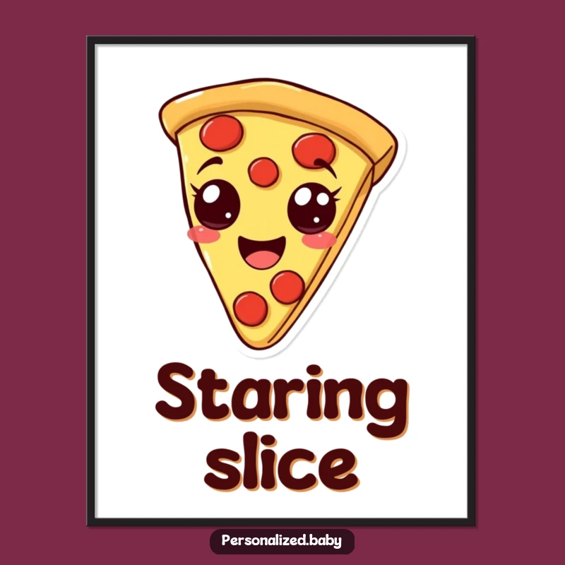 Funny Pizza Slice Digital Art: Instant Deliciousness with This Hilarious Printable