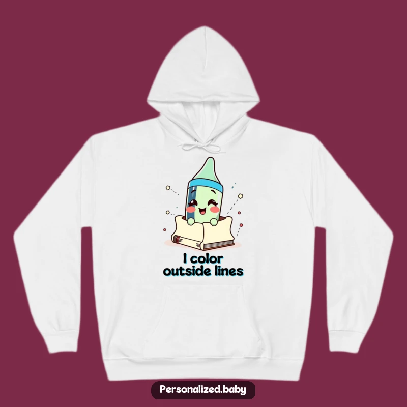 Funny Crayon Sketchbook Hoodie: Cozy Up with Artistic Laughter and Warmth