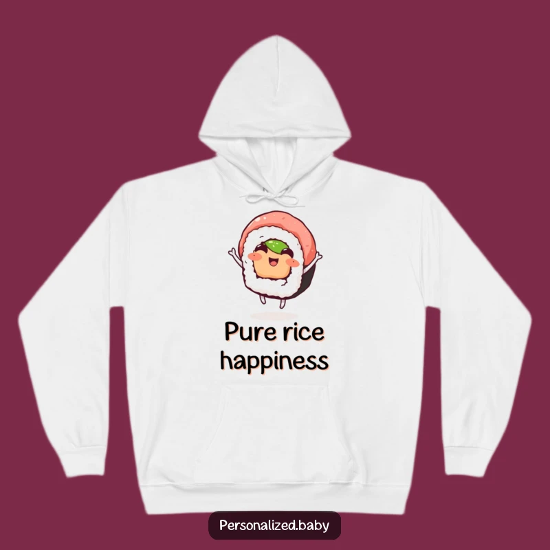 Funny Dancing Sushi Hoodie: Stay Cozy and Cheerful with This Hilarious Sushi Design