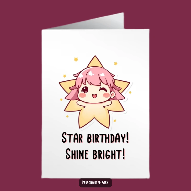 Free Printable Birthday Card Algorithm: Funny Star Form, Downloadable Gift