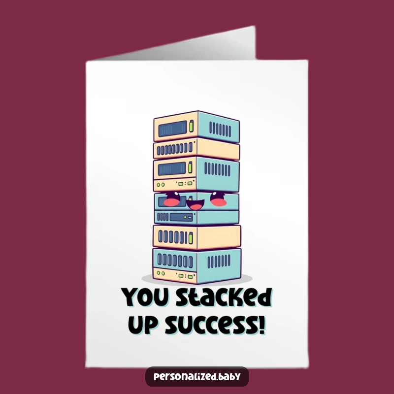 Free Printable Data Blocks Congrats Card: Wobble to Victory Downloadable Gift!