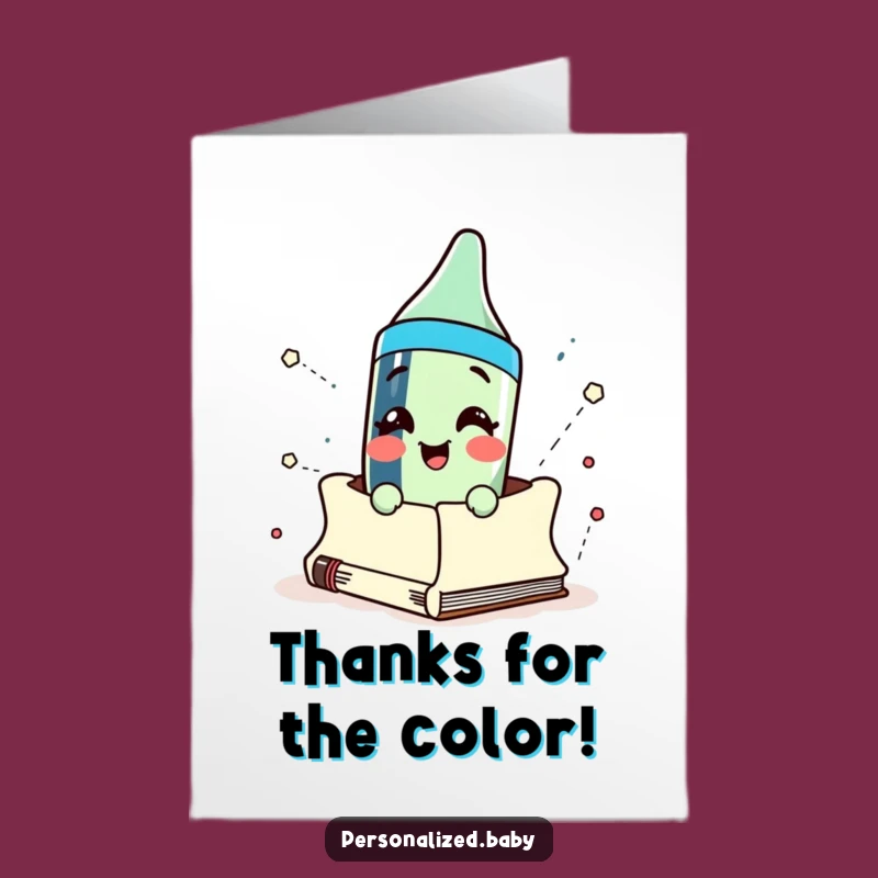 Free Printable Thank You Card: Artistic Crayon Burst, Hilarious Downloadable Gift!