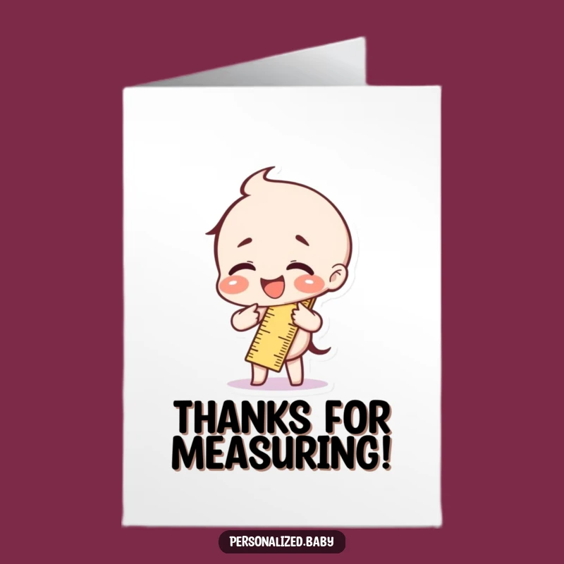 Free Printable Thank You Card: Giggling Ruler, Hilarious Downloadable Gift!