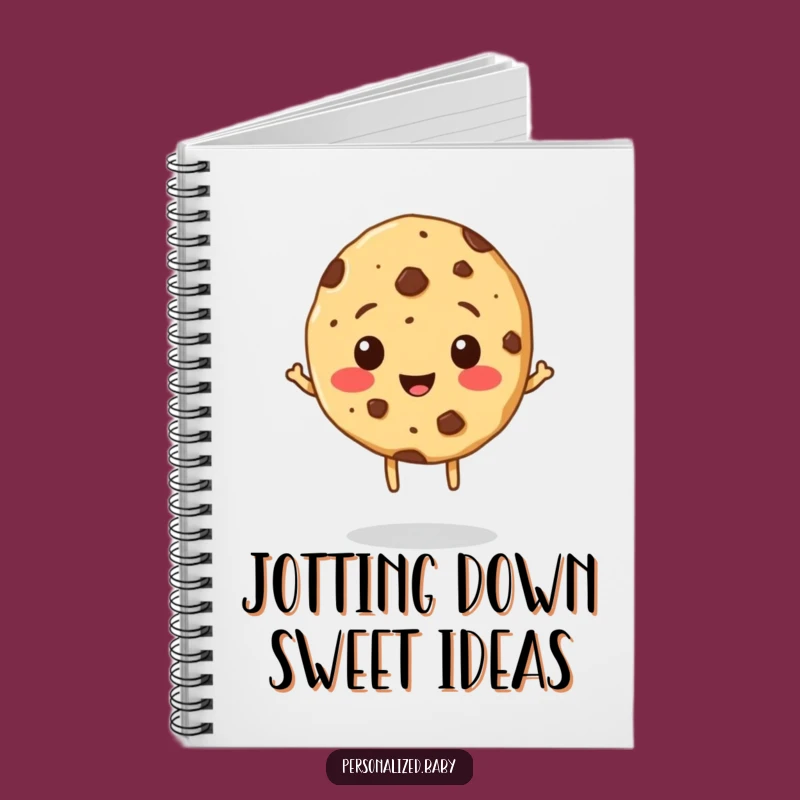 Funny Cookie Notebook - Cheerful Chocolate Chip Character for Notes & Funny Gifts